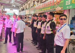 一线慰问暖人心  鼓舞干劲创佳绩—宗保公司驻三林喜地农贸市场项