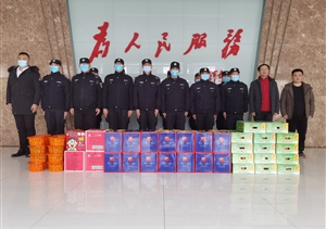 新春送关怀 情暖队员心 —汤口镇领导走访慰问坚守一线的项目队员