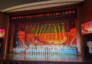 宗保公司组织员工观看《奋斗之歌》主题文艺演出