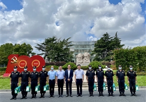 上海市保安服务行业协会领导慰问宗保队员