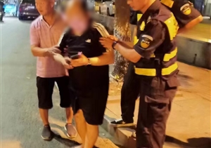 醉酒男子躺路边 队员守护助平安—浙江民泰驻良渚新城地铁项目队员